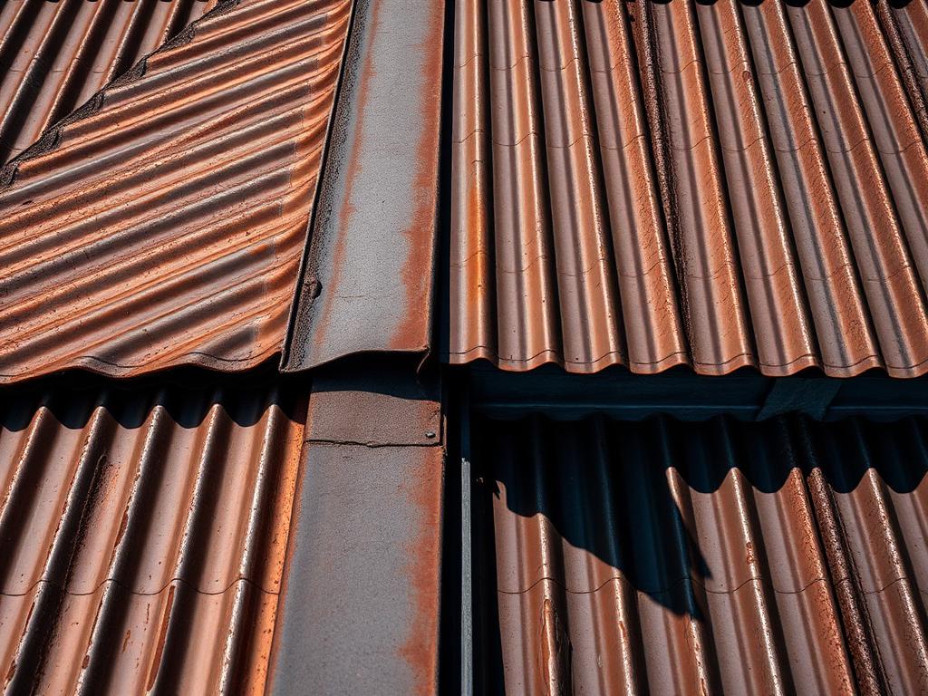Metal roofs treated with RustGuard™ Rust Converter